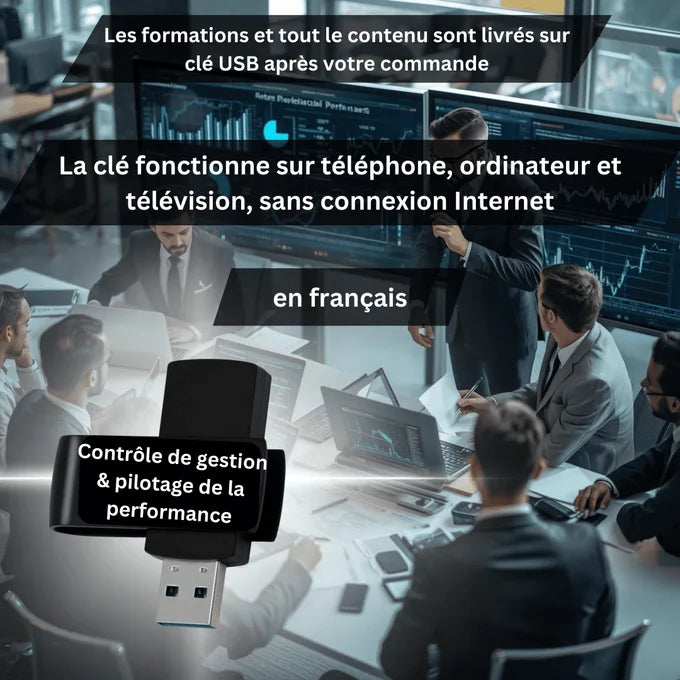 Clé USB – Le guide complet du contrôle de gestion & du pilotage de la performance 2026 : calcul des coûts, budgets, tableaux de bord, KPI, analyse des écarts et aide à la décision managériale