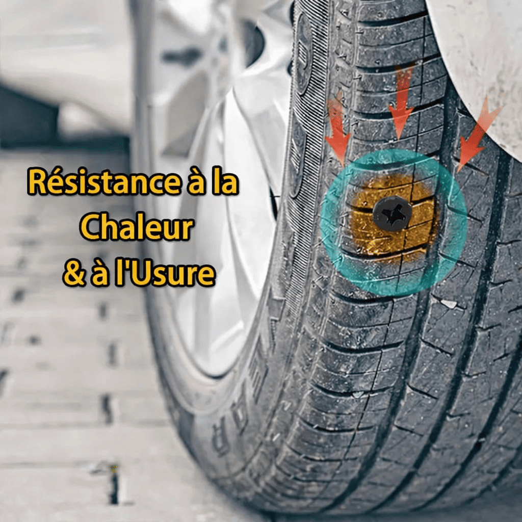 Kit de Vis de Réparation de Pneus – Solution Rapide et Étanche – Contient 20 pièces pour plusieurs réparations