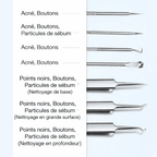 Nettoyage profond du visage | Acier médical inoxydable  | Zéro dommage aux pores
