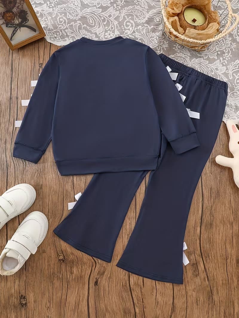 Ensemble Fille Hiver Tendance – Deux Pièces Chaud et Moderne