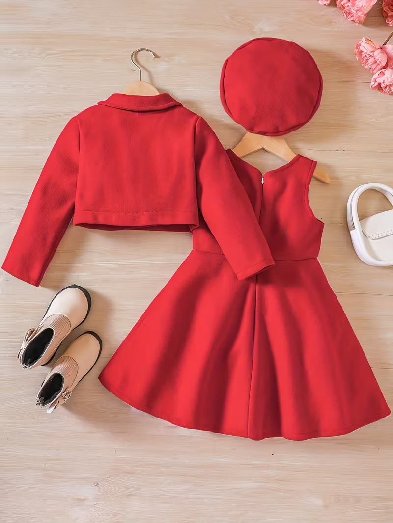 Ensemble Fille Hiver Élégant