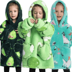 Hoodie couverture portable oversize mignon pour enfants