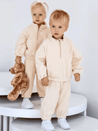 Ensemble deux pièces chaud avec doublure en fourrure