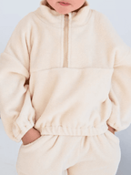 Ensemble deux pièces chaud avec doublure en fourrure