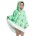 Hoodie couverture portable oversize mignon pour enfants
